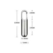 (S)J21 Stainless Steel Medicine Container Sealing Waterproof Portable Mini C HM