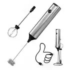 Powerful Milk Frother Handheld with 3-Speed, Coffee Frother Wand Rechargeable Mi