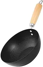 VALICLUD Mini Nonstick Cooking Pan Iron Wok Heat Insulated Handle Versatile Cookware for Everyday
