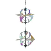 Iridescent Vortex Double Spinner Windsock