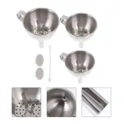 Mason Jars Scoop Funnel Stainless Steel Flask Collapsible Strainer