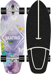 Surfskate Skateboard,29.5IN CX7-Truck Cruiser Skateboards with 65x43mm Wheel and ABEC-7 Bearing