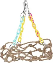 INOOMP 1 Set Parrot Swing Funny Bird Hammock Perch Stand for Cockatiels and Birds Durable Safe Materials for Chewing and Playing Present