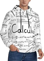 [JBYJBX] Math Geometry Geek Calculus Print Men'S Hoodie Gym Workout Fall Clothing â€“ Versatile Hoodie Unisex Option Available