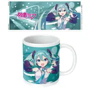 Hatsune Miku Blue Ceramic Mug Coffee/Milk Drinking Cup Home Tableware 9x11cm
