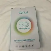 SUNLU 3D LCD Printing Photopolymer Resin 1000g Clear Green New In Box