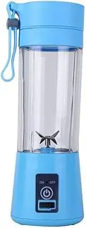 USB Rechargeable Blender Mixer 6 Blades Juicer Bottle Cup Juice Citrus Lemon Vegetables Fruit Smoothie Squeezers Reamers 380ml