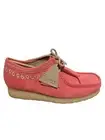 Clarks Wallabee Pink embroidery Men Size 10.5