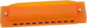 Yardwe Ten Holes Boys and Girls Harmonica Plastic Musical Instrument Safe for Boys and Girls for Learning Enjoyment
