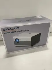 BIGASUO Native 1080P Mini Projector, Model: B-509, Hifi Stereo Sound