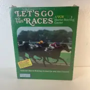 Let's Go To The Races A VCR Horse Racing Game Instant Racing Action Fun 1987 vtg