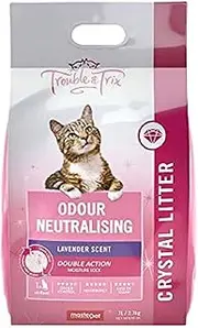 Trouble and Trix Odour Neutraliser Lavender Clumping Cat Litter, 1 liter