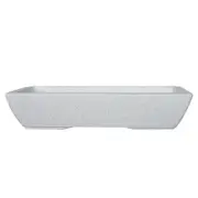 Northcote Pottery 390 x 190 x 80mm White Keidai Terrazzo Look Bonsai Pot