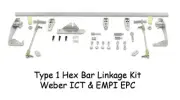 VW TYPE 1 BUG BUG GHIA SUPER BEETLE HEX BAR LINKAGE KIT WEBER ICT EMPI EPC
