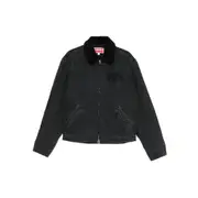 [Kenzo] Kenzo Sherpa-collar Denim Jacket M GREY