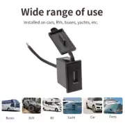 Car Charger Socket Black Car Charger Power Sockets Single USB Output Ports