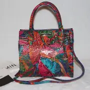 BRAHMIN Small Caroline Satchel Lush Melbourne Leather Purse Handbag Tote Bag