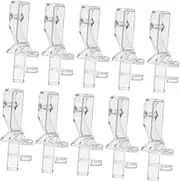 NOLITOY 10 Pack Plastic Blind Clips Discreet Hidden Valance Holders for Blinds Window Treatments and Curtains