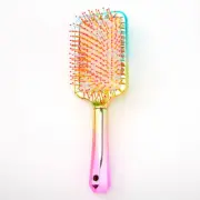 Claire's ombre rainbow paddle brush nwt kawaii vaporwave synthwave 80's pastel