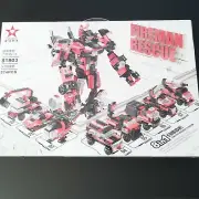 Star Diamond Fireman Rescue 8 in 1 Transforming Robot 81803 Rare