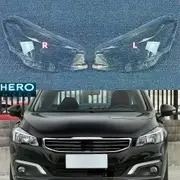 High qualityFor Peugeot 508 2015 2016 Accessory Cars Headlight Lights Glass Replace The Original Lampshade 2PCS Left And Right