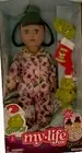 My Life as Grinch 4 pc Sleepover Set Brown Hair Brown Eyes Mask Stocking Plush D