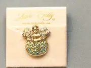 KIRKS FOLLY BEAUTIFUL ANGEL NEW PIN Pot of Gold Tie Tac Pin SPARKLES SO MUCH