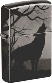 Zippo Howling Wolves 360° Design Black Ice 49188