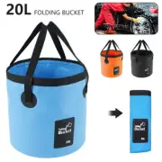 Portable Camping Bucket Collapsible Basin Fishing Pail Folding Storage njZmj