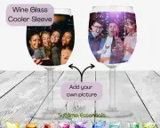Custom One Photo - Wine Cooler Sleeve - One-of-a-kind!
