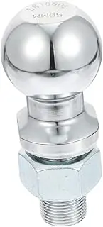Mobestech Hitch Ball for Trailer Mm Trailer Hitch Ball Nut Lock Washer Long-lasting Chrome Plating Easy Installation