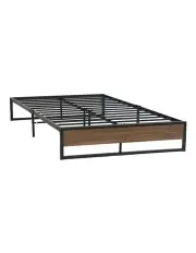 [Artiss] Oslo Double Metal Bed Frame in Black