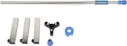 Adjustable IV Bag Stand 2 Hooks robust Plastic Stainless Steel Anti Dumping Multi Purpose Infusion Stand for Home and Medical Applications