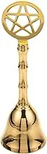 Alipis Tarot Ceremony Handheld Bell Vintage Ritual Bell for Altar Dinner and Meditation Sturdy Beautiful Design for Home and Events