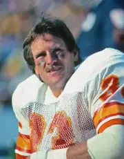 Safety Mark Cotney of the Tampa Bay Buccaneers looks on from the- 1983 Old Photo