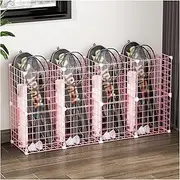 Tennis Racket Storage Rack,4 Grid Tennis Racquet Storage Rack.Black/Blue/Pink/White Badminton Racket Display Rack.Metal Tennis Racket Holder.Can Hold 80 Pieces