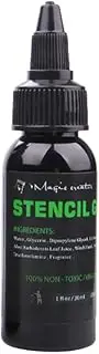 Illusionist Magic Creator Tattoo Stencil Transfer Gel Solution- Produces Dark & Clean Stencils - Lasts All Day (1 Ounce)