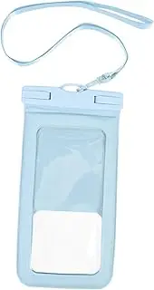 STOBOK Phone Pouch with Lanyard Floating Case for Up to Phones High Sensitivity Touch Transparent Film Window for Swimming Boating and Beach Activities