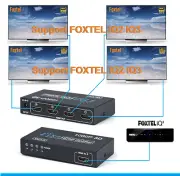 New 1x4 Ver1.4 HDMI Splitter for Foxtel IQ HD tv, solved HDCP *protection error