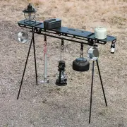 Storage Table Top Board with Hanging Hole Tripod Shelf Board Outdoor Accessories