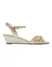 [NINA] Franie Sandals in Platino Bella Shine