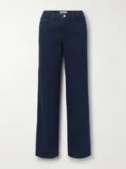 [L'AGENCE] L'AGENCE - Clayton High-rise Wide-leg Jeans - Midnight blue - 25 25 Blue