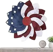 Independence Day Wreath - Artificial Patriotic Decorations Welcome Garland,Decorative 4th of July Wreaths for Corridor, Garden, School, Home