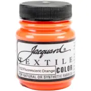 Jacquard Textile Color Fabric Paint 2.25oz Fluorescent Orange