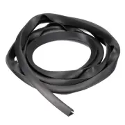 7/16"x 15/32"x 4.9ft Rubber U Channel Edge Trim Flat Fits 7.5-8mm Edge, Black