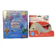 Bath Time Bundle Lot Skip Hop Moby Bath Spout Cover & Bath Visor