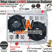 4 Row Aluminum Radiator Shroud Fan For 1967-1970 Ford Mustang Mercury Cougar XR7 (for: Ford)