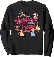 [Disney] 100 Princess Squad Christmas Holiday Festive Fun D100 Sweatshirt