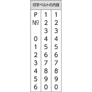 Shachihata數字連續章/ GNR-32/ 明朝體