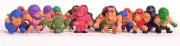 20 LOS TREMENDOS LUCHA DORES Mexican Libre Wrestlers 1" Toys Figures Party Favor